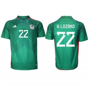 Mexico Hirving Lozano #22 Replika Hjemmebanetrøje VM 2022 Kortærmet